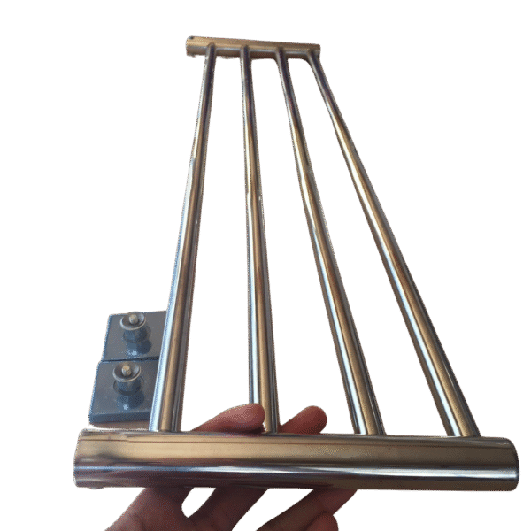 Gantungan Handuk Stainless Steel 4 Baris 60 CM – Tahan Karat & Kuat