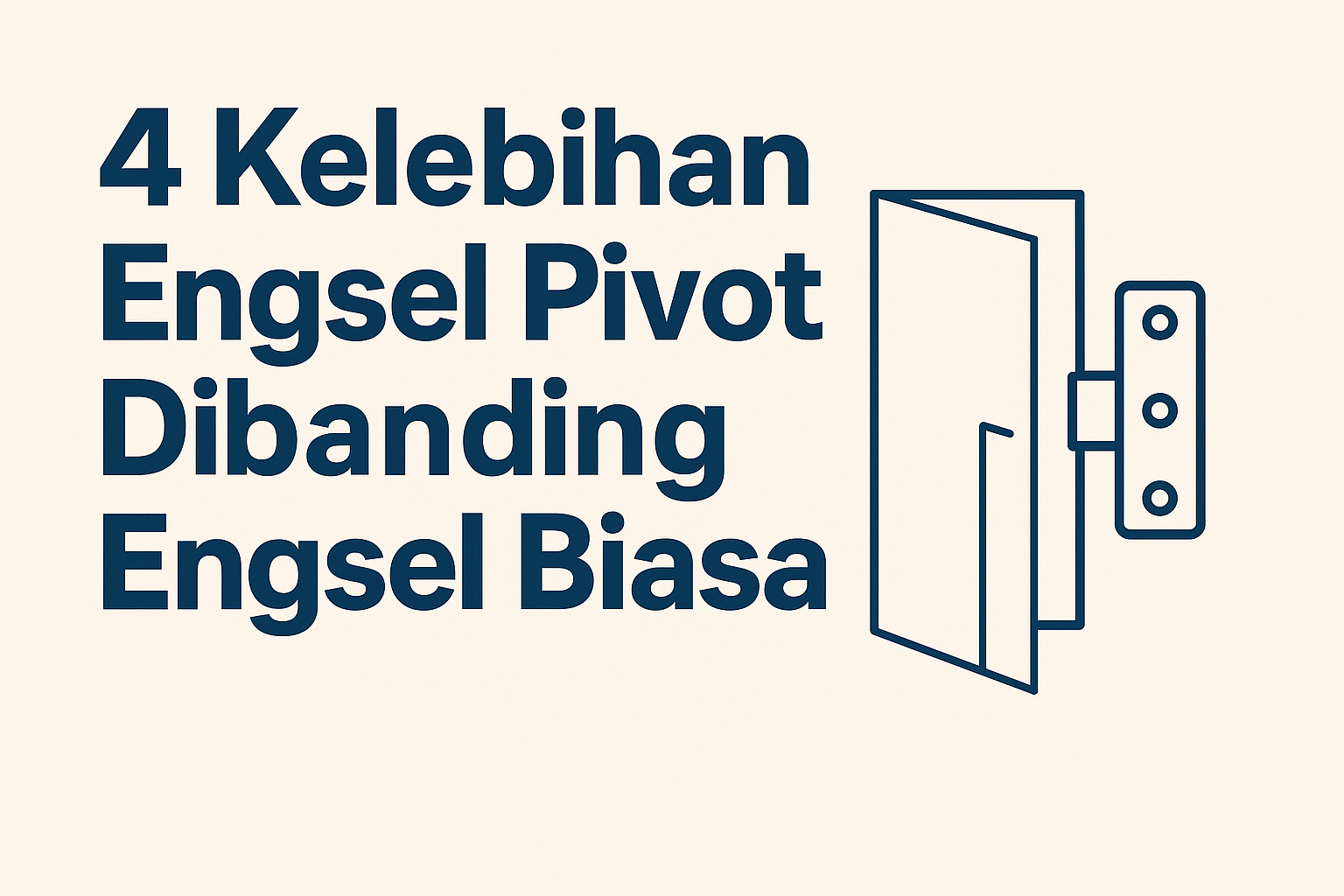 Kelebihan Engsel Pivot