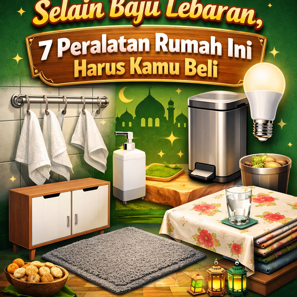 Selain Baju Lebaran, 7 Peralatan Rumah Ini Harus Kamu Beli